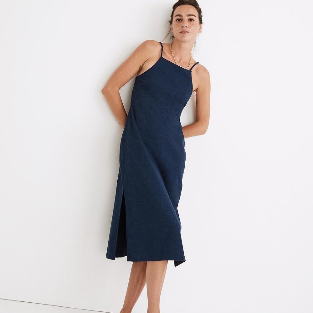 Madewell Knit Cami Dress in Indigo